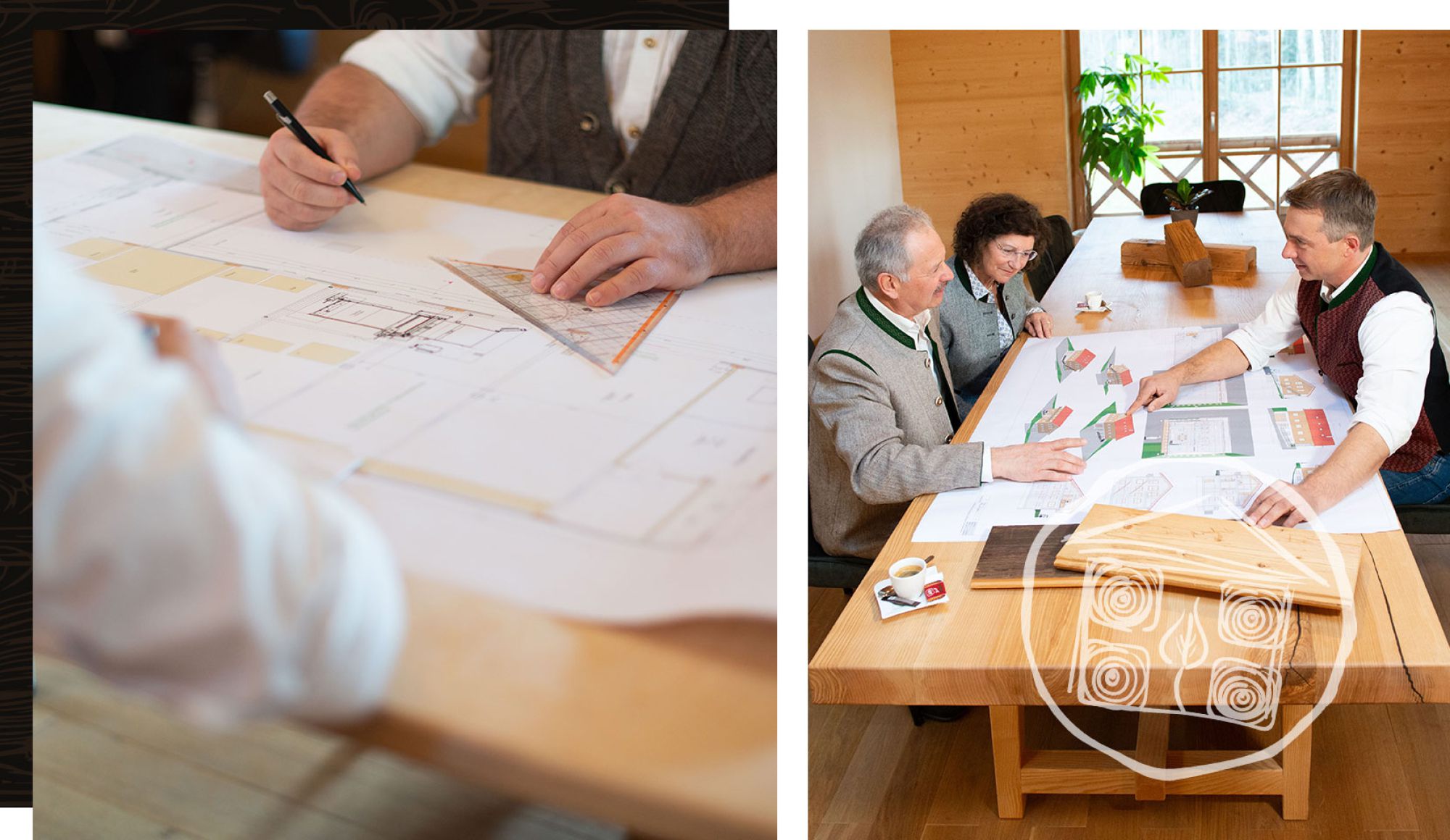 Planung von Holzhäusern in der Zimmerei Gartmeier