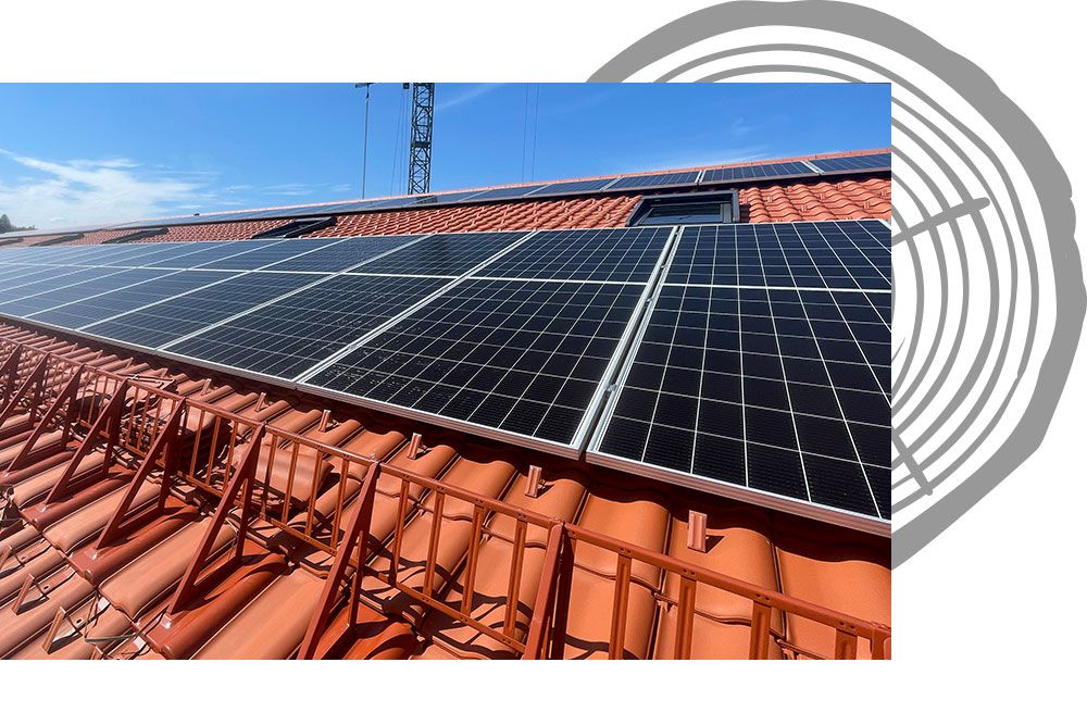 Solardach für Holzhaus