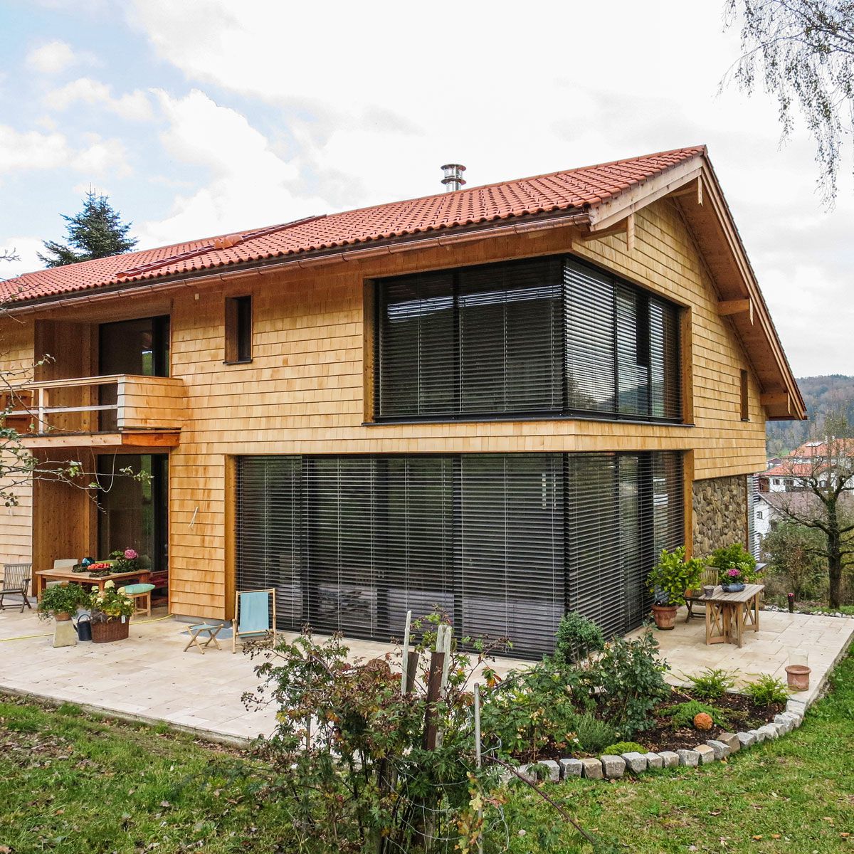 Einfamilienhaus in Massivholzbauweise