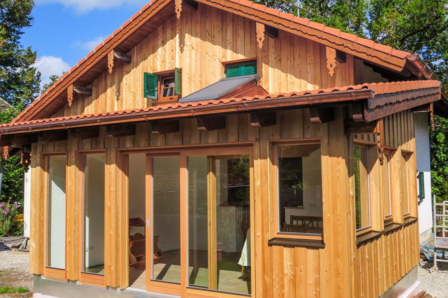 Anbau eines Wintergartens in Oberbayern