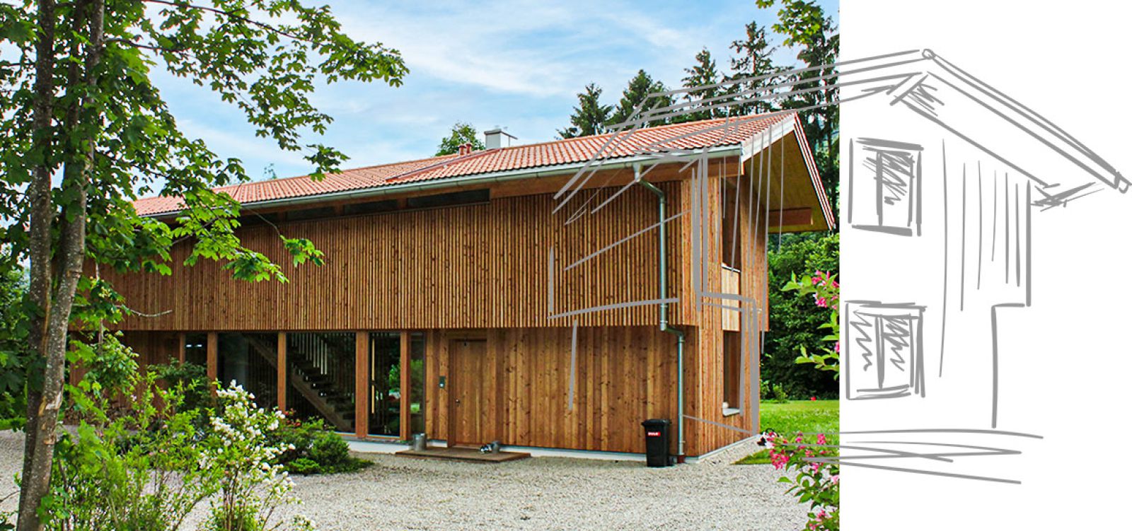 Individuell geplantes, gesundes Holzhaus in Massivbauweise